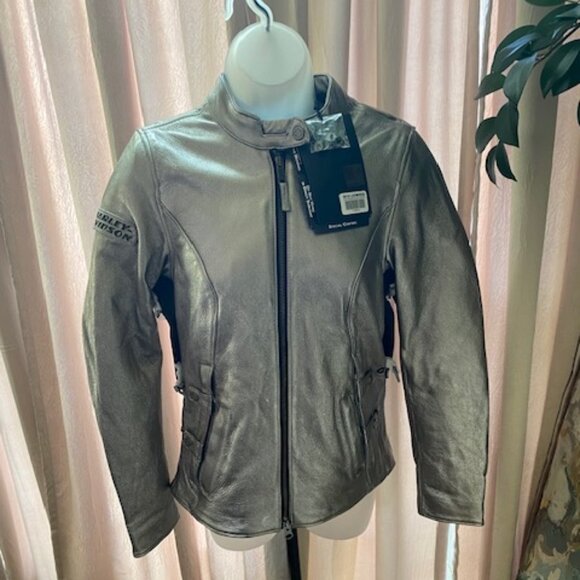 Harley-Davidson Women's Triple Vent System 2.0 Leather Riding Jacket-XS